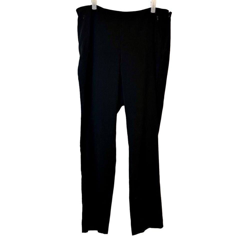The Limited Straight Leg Zip Side Stretch Black Casual Dress Pants Size 14